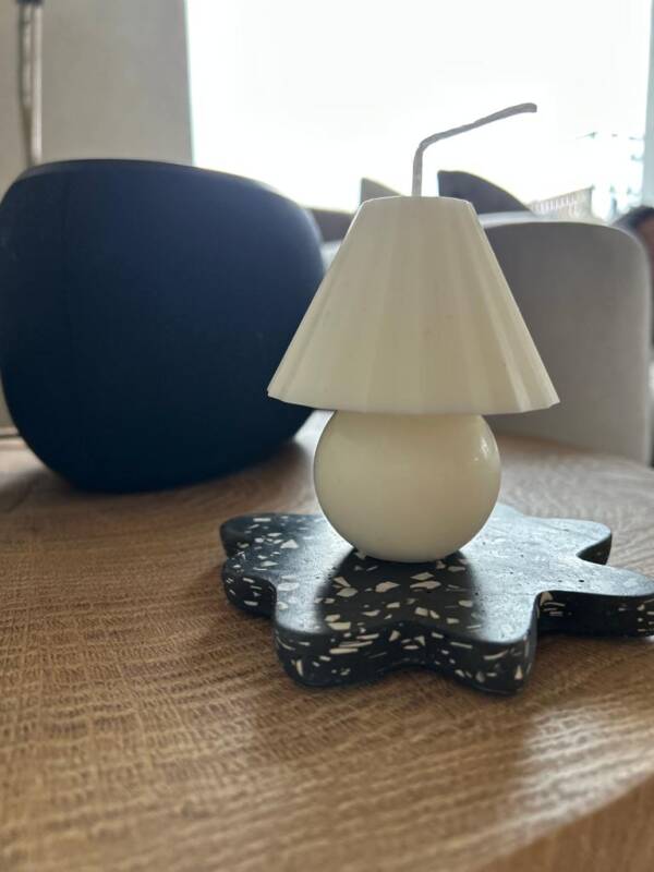 Lumanare decorativa Lamp alb